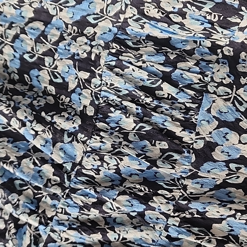 Nordstrom Signature Silk Floral Low Neckline Handkerchief Maxi Dress - Picture 2 of 9